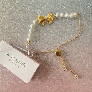 Kate Spade Gold and Pearl Bracelet NWT